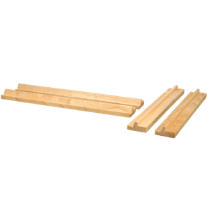 Dal Rossi Wooden Mahjong Racks – Set of 4 with Felt Bag - Image 1