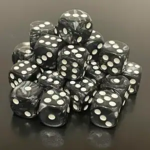 1 ONLY 16mm Dice Black Pearl - Image 1