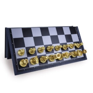 Magnetic Games - Chess Set Gold and Silver 10" - Image 4