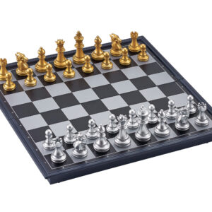 Magnetic Games - Chess Set Gold and Silver 10" - Image 1
