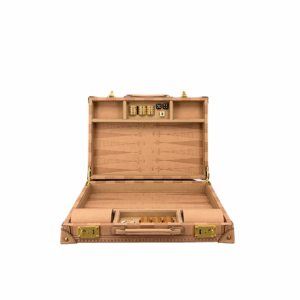 Dal Rossi Italy Sandstone PU Leather 15 inch Backgammon - Image 1
