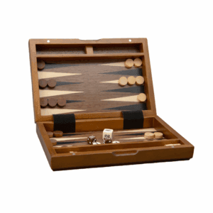Dal Rossi Italy Magnetic 9 inch Travel Backgammon - Image 1