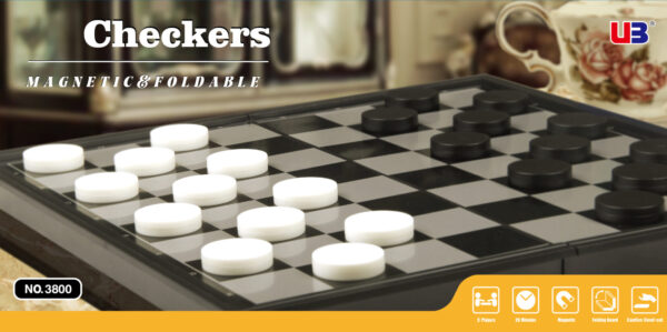 Magnetic Games – Magnetic Checkers 10″ – Puzzles and Games