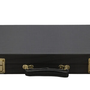 Backgammon, Black Strip Textured,15" - Image 2