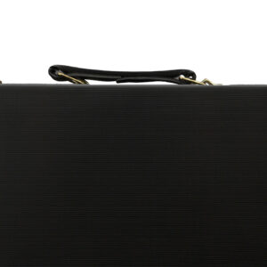 Backgammon, Black Strip Textured,15" - Image 4