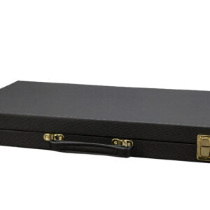 Backgammon, Black Strip Textured,18" - Image 2
