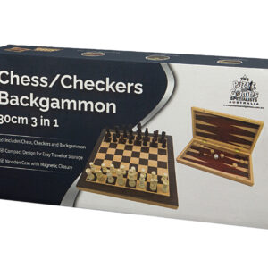 3 in 1 Chess, Checkers, Backgammon - 30cm - Puzzles and Games - Image 3