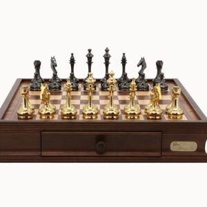 Dal Rossi Chess Set 16", with Brass Cap Staunton chessmen