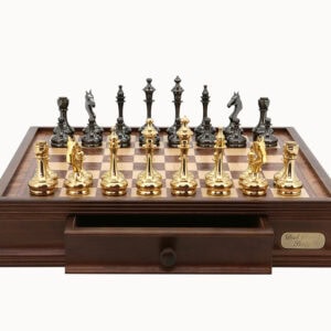 Dal Rossi Chess Set 16", with Brass Cap Staunton chessmen