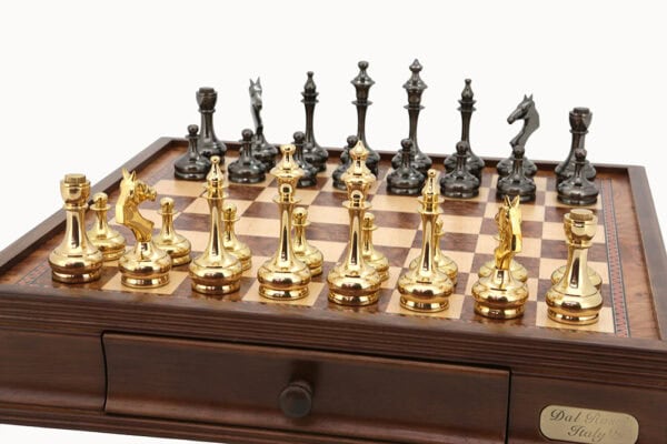 Dal Rossi Brass Cap Staunton chessmen ONLY