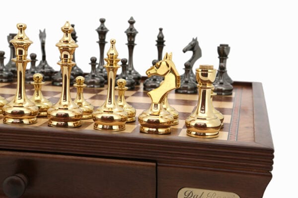Dal Rossi Brass Cap Staunton chessmen ONLY