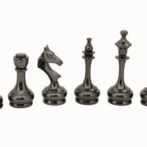 Dal Rossi Chess Set 16", with Brass Cap Staunton chessmen