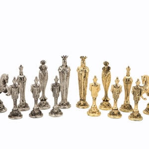 Dal Rossi Italy, “Renaissance” Chess Set on Dal Rossi 50cm (20”) Chess Box