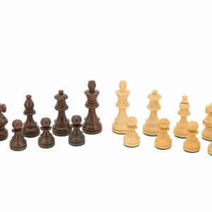 Dal Rossi  Staunton Chess set Walnut Finish Chess Box 16” with compartments