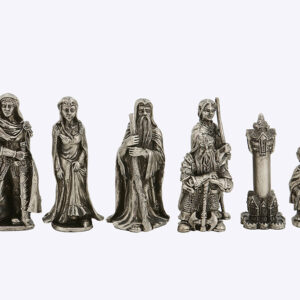 Dal Rossi Chess Set on a 20" chess box Evil Ring Metal Chessmen