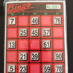 Bingo replacement cards only 30 pack