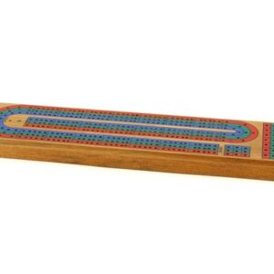 Cribbage board, 3 track, Coloured