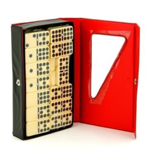Dominoes - Double six, vinyl case