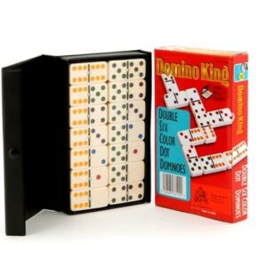 Dominoes - Domino King, double 6, colour dots, spinners