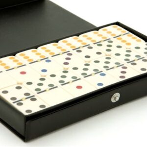 Dominoes - Domino King, double 6, colour dots, spinners