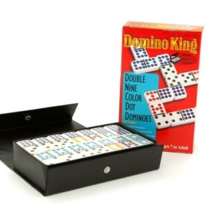 Dominoes - Domino King, double 9, colour dots,spinners