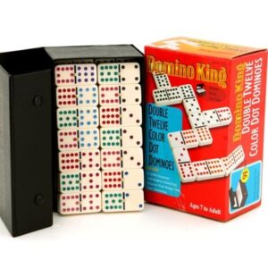 Dominoes - Domino King, double 12, colour dots, spinners