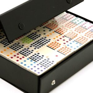 Dominoes - Domino King, double 15, colour dots