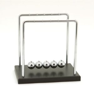 Newton's cradle / Balance balls, large, wood base