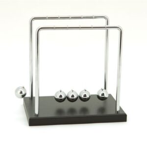 Newton's cradle / Balance balls, large, wood base