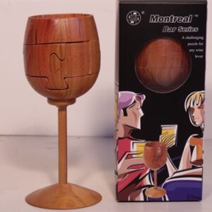 Montreal 3D Puzzles - Wine Glass Puzzle, Wood