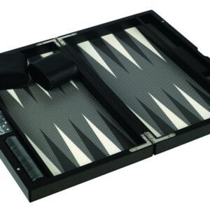Dal Rossi Carbon Fibre Finish Backgammon 18"