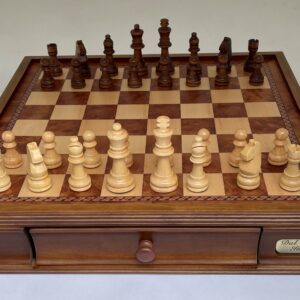 Dal Rossi Chess Set 16", With Wooden Chess Pieces