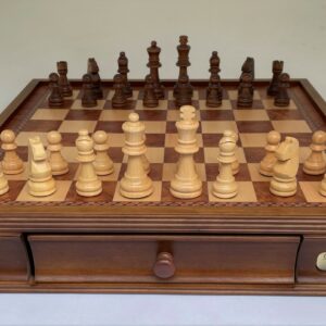 Dal Rossi Chess Set 16", With Wooden Chess Pieces