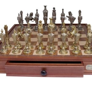 Dal Rossi Italy, “Renaissance” Chess Set on Dal Rossi 50cm (20”) Chess Box