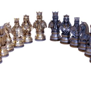 Dal Rossi Italy Medieval Warriors Chess Set with Drawers 20"