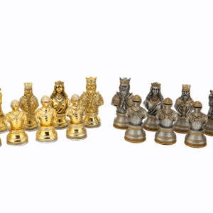 Dal Rossi Italy Medieval Warriors Chess Set with Drawers 20"