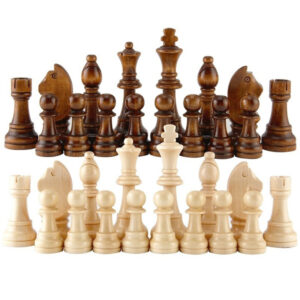 Dal Rossi Chess Set 16", With Wooden Chess Pieces
