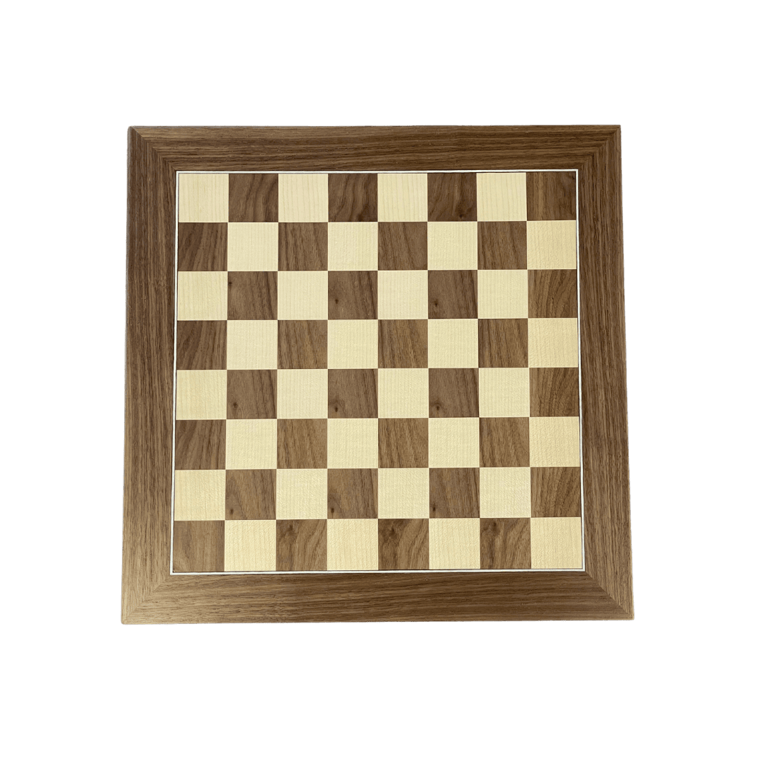 Dal Rossi Italy Chess Set 16" Board, With French lardy Chess Pieces, Boxwood / Sheesham 85mm Wooden Double Weighted