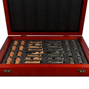 Hand Paint Chess Set - "Australiana" Theme with 75mm pieces, 45cm Chess Set Board + Storage Box