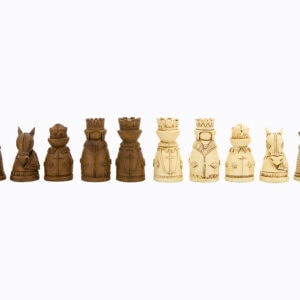 Dal Rossi  Medieval Chess Pieces Polyresin  ONLY, Board NOT INCLUDED