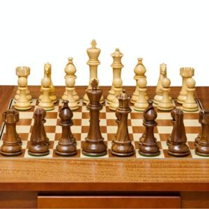 Dal Rossi Italy Chess Table 28" Including 150mm Weighted Chess Pieces