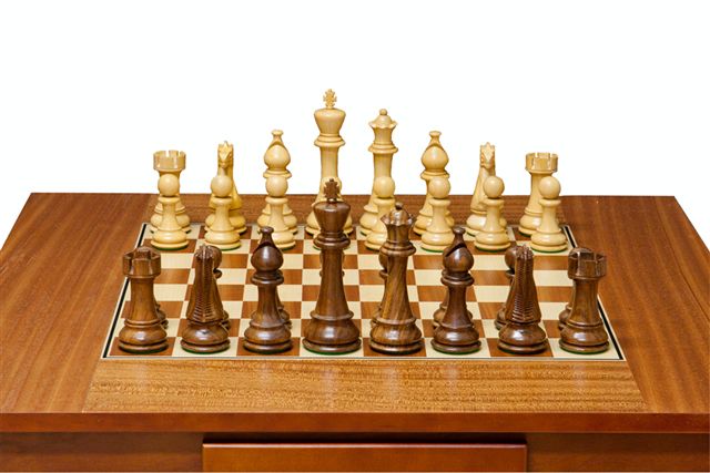 Dal Rossi Italy Chess Table 28″ Including 150mm Weighted Chess Pieces ...