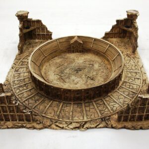 Dal Rossi Italy, Roman Colosseum Chest Set in Polyresin and Glass Board