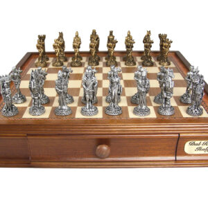 Dal Rossi Italy, Medieval Pewter Chess Pieces (PIECES ONLY)