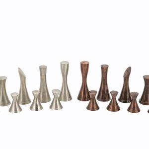 Dal Rossi Italy, Contemporary Metal Chessmen ONLY