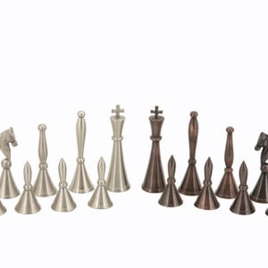 Dal Rossi Italy, Staunton Metal Chessmen ONLY