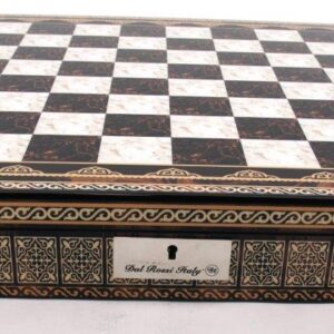 Dal Rossi Italy Chess Box Mosaic Finish 20" with compartments