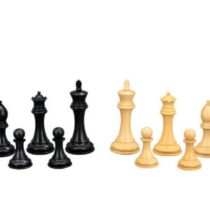 Chess Pieces - Ebony / Boxwood 105mm Wood Double Weighted"