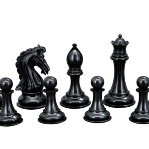 Chess Pieces - Ebony / Boxwood 105mm Wood Double Weighted"