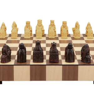 Dal Rossi Italy Isle of Lewis Chess Set with Drawer 14"